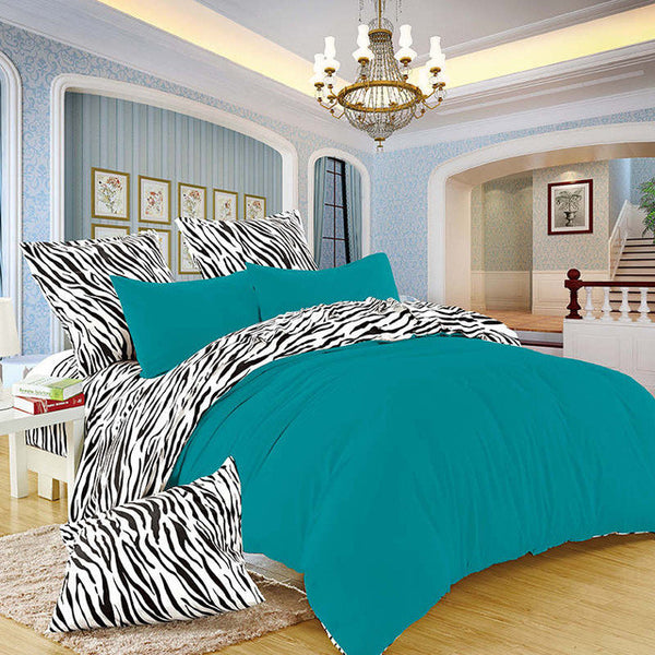 LILIYA Bedding Set Zebra Stripes High Quality Bedding Sets New Syle Flat Sheet Pillowcase Bed Linens Deisiner Duvet Cover#BM-