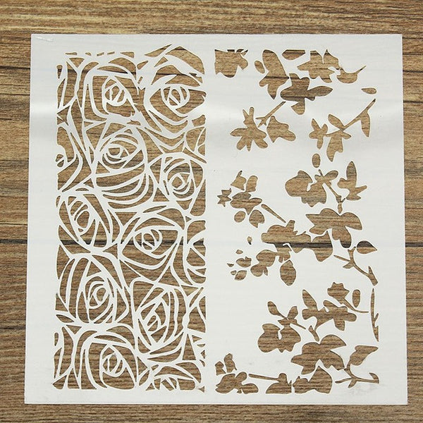 1Pcs Mixed Pattern Layering Stencils Template Stamping Decorative Embossing Painting DIY Album Scrapbooking Decor Plastic Crafts