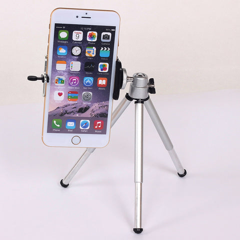 Mini Tripod For iphone 6s 7 Samsung Xiaomi Phone With Phone Clip Tripod Stand Mount Nikon for Gopro 5 4 Session Yi Camera