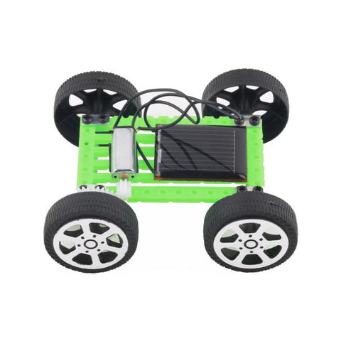 DIY Solar Toy Car Assemble Solar Vehicle Mini Solar Energy Powdered Toy Racer Child Kid Solar Car Education kit W20
