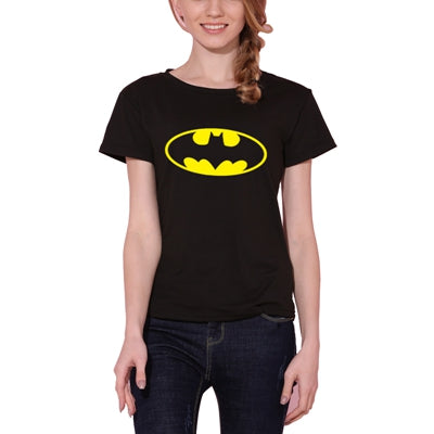 New Women T shirt Batman Print Funny Casual Tops Basic Bottoming Short Sleeve Loose Shirt For Lady Tops Tees S-XXL