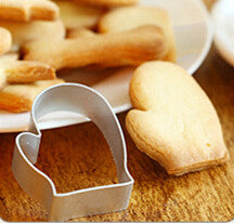 Free Shipping Aluminum Cake tools Bakeware Mould Fondant Cookie Cutters Biscuit Mold Kitchen Diy Glove-Shaped D862
