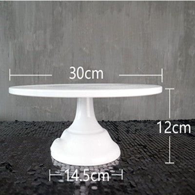 Grand baker cake stand 12 inch white wedding cake tools fondant cake accessory display plate for party decoration bakeware