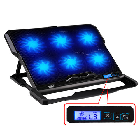 Laptop cooler 2 USB Ports and Six cooling Fan laptop cooling pad Notebook stand For 14.6"-16"  fixture for laptop