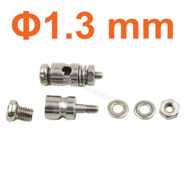 10pcs Adjustable Pushrod Connectors Linkage Stoppers D2.1mm D1.8mm D1.3mm RC Airplane Replacement parts Remote Control Toys