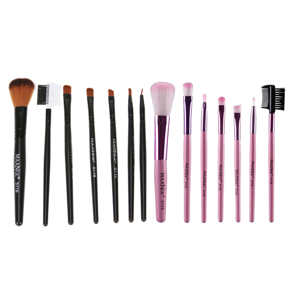 7pcs/kits Professional Nylon Makeup Brushes Set Cosmetics Foundation Brush Tools For Face Powder Eye Shadow Eyeliner Lip