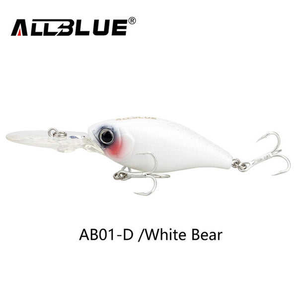 ALLBLUE Suspending Deep Diving Crankbait Fishing Lures 8.2g/50mm Lifelike Wobblers With 8# Owner Hooks peche isca artificial