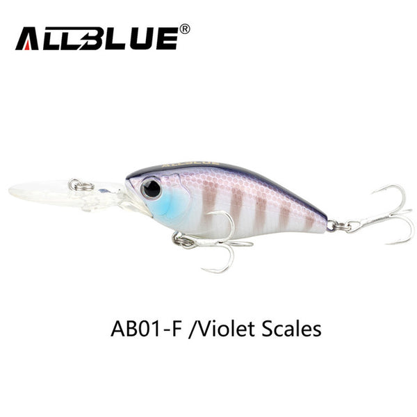 ALLBLUE Suspending Deep Diving Crankbait Fishing Lures 8.2g/50mm Lifelike Wobblers With 8# Owner Hooks peche isca artificial