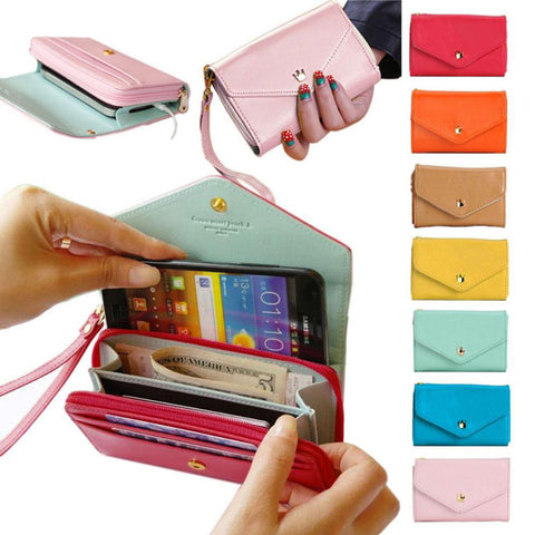 Small Leather Change Coin Purse Children Baby Lady Zipper Brand Women Wallet Female Case Pouch Phone Bag For Girl Kid Euro Money