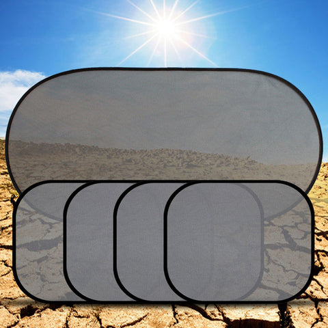 5Pcs 3D Photocatalyst Mesh Sun Visor Window Screen Sunshade Car Curtain Car Cover Sunshade Car interior Product With Two Sucker