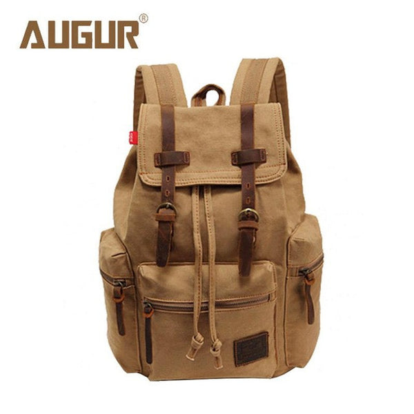 AUGUR New Brand Fashion Men's Backpack Leisure Retro Canvas Bag Women Backpacks For Teenage Girls School Bag AG0021