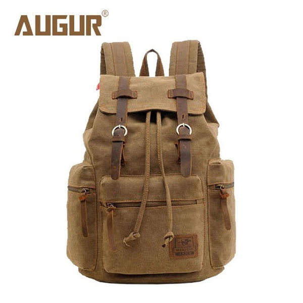 AUGUR New Brand Fashion Men's Backpack Leisure Retro Canvas Bag Women Backpacks For Teenage Girls School Bag AG0021