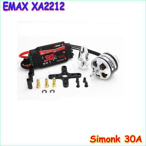 Original EMAX XA2212 820KV 980KV 1400KV Motor With Simonk 30A ESC Set For RC Model for  F450 F550 RC Quadcopter