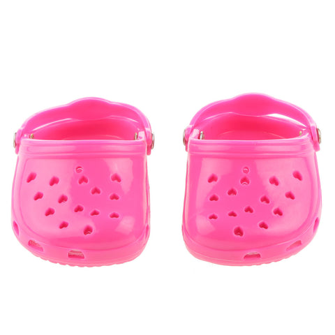 NEW 18" 7.3 cm Fashion Pink Rubber Beach Sandals Slippers for American Girl Doll Daily Life Necessities Acessory Best Toys Gift