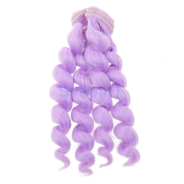 15x100cm DIY Curly Hair Wig Hairpiece for 1/3 1/4 1/6 BJD SD LUTS Dolls Making & Repair