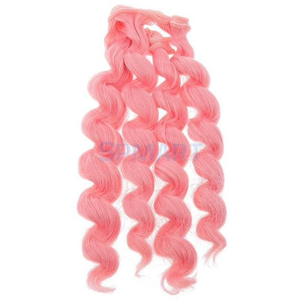 15x100cm DIY Curly Hair Wig Hairpiece for 1/3 1/4 1/6 BJD SD LUTS Dolls Making & Repair