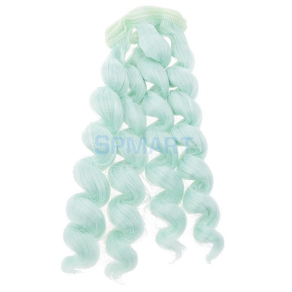 15x100cm DIY Curly Hair Wig Hairpiece for 1/3 1/4 1/6 BJD SD LUTS Dolls Making & Repair