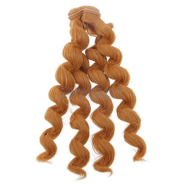 15x100cm DIY Curly Hair Wig Hairpiece for 1/3 1/4 1/6 BJD SD LUTS Dolls Making & Repair