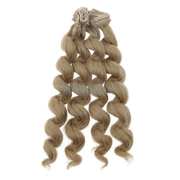 15x100cm DIY Curly Hair Wig Hairpiece for 1/3 1/4 1/6 BJD SD LUTS Dolls Making & Repair