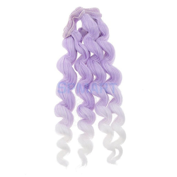 15x100cm DIY Curly Hair Wig Hairpiece for 1/3 1/4 1/6 BJD SD LUTS Dolls Making & Repair