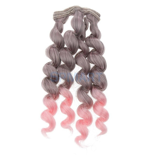 15x100cm DIY Curly Hair Wig Hairpiece for 1/3 1/4 1/6 BJD SD LUTS Dolls Making & Repair