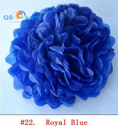 30pcs 4" 6" 8"(10cm 15cm 20cm) decorative Tissue Paper Pom Poms Mix Color Flower Balls Pompom for Wedding party home Decoration