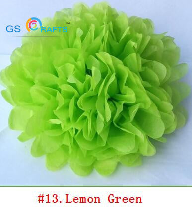 30pcs 4" 6" 8"(10cm 15cm 20cm) decorative Tissue Paper Pom Poms Mix Color Flower Balls Pompom for Wedding party home Decoration