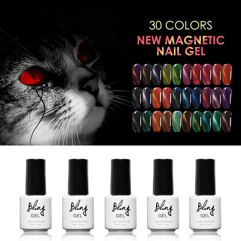 Focallure 3D Cat Eyes 6ml Nail Gel Polish Soak Off UV Colorful Nail Colors Art For gel nail polish Long-lasting Gel Need Magnet