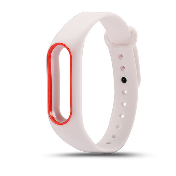 LEMDIOE Replacement Strap For xiaomi Mi band 2 Strap Smart Bracelet Two Color Wristband Bracelet For miband 2 Generation Light