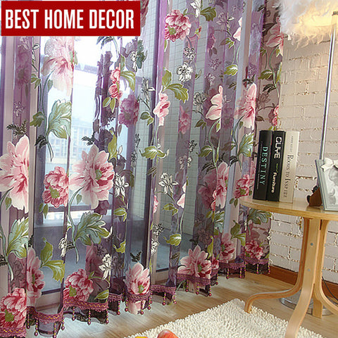 Best home decor drapes sheer window curtains for living room the bedroom kitchen modern tulle curtains window treatment blinds