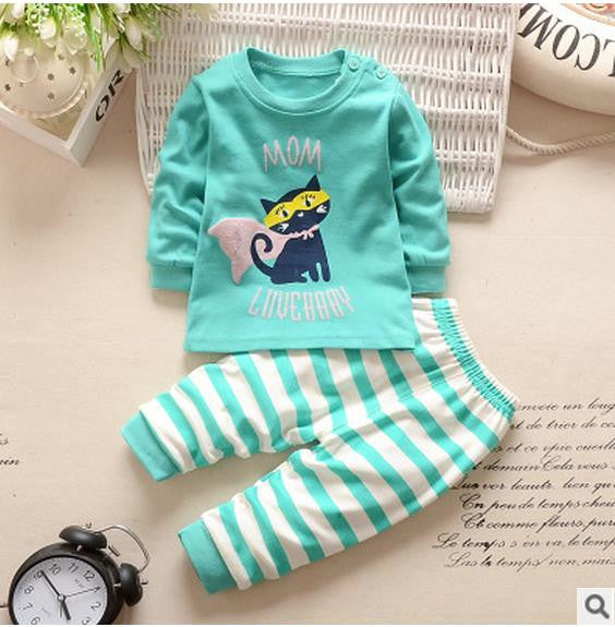 Kids clothes Spring toddler boy clothing set Long sleeve Top+Pants 2pcs suits boutique girls clothing Casual Tracksuit set