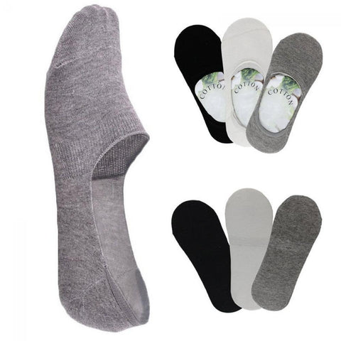 1Pair Fashion Unisex Women Men Loafer Boat Non-Slip Invisible No Show Nonslip Liner Low Cut Soft Breathable Cotton Short Socks