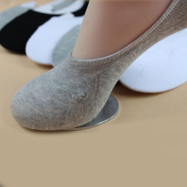 1Pair Fashion Unisex Women Men Loafer Boat Non-Slip Invisible No Show Nonslip Liner Low Cut Soft Breathable Cotton Short Socks