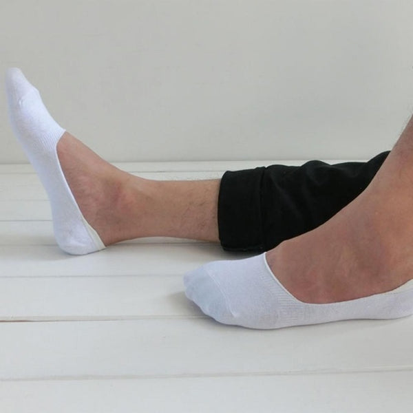 1Pair Fashion Unisex Women Men Loafer Boat Non-Slip Invisible No Show Nonslip Liner Low Cut Soft Breathable Cotton Short Socks