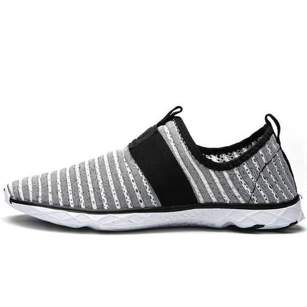 Aleader 2017 New Breathable Mens Shoes Summer Slip On Beach Shoes Flat Ladies Walking Water Shoes Mesh Casual Shoes zapatillas