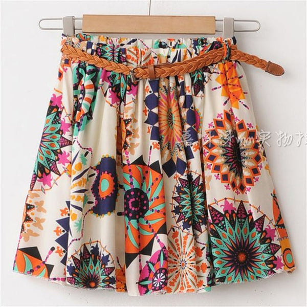 2017 SUMMER STYLE WOMEN SKIRT SAIA CASUAL CUTE ABOVE KNEE MINI SHORT SAIAS CHIFFON SKIRTS GIRLS INTERLINING BLUE BLACK (NO BELT)