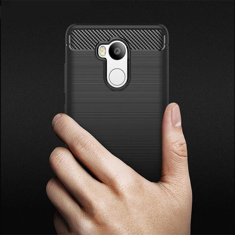 Phone Cases For Xiaomi Redmi 4 Pro Luxury Carbon Fiber Anti-drop TPU Soft Cover For Redmi 4 Pro Back Cover Redmi 4 Pro Prime