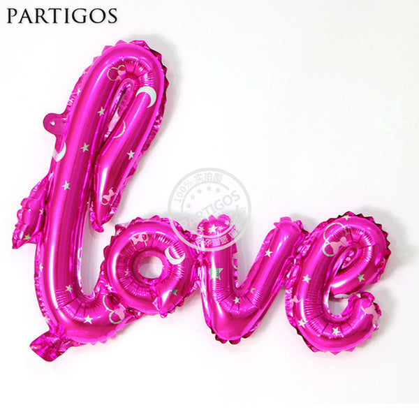 Large 40inch Romantic Wedding Link LOVE Letter Balloon Birthday Party Valentine's Day Decoration Helium Foil Globos