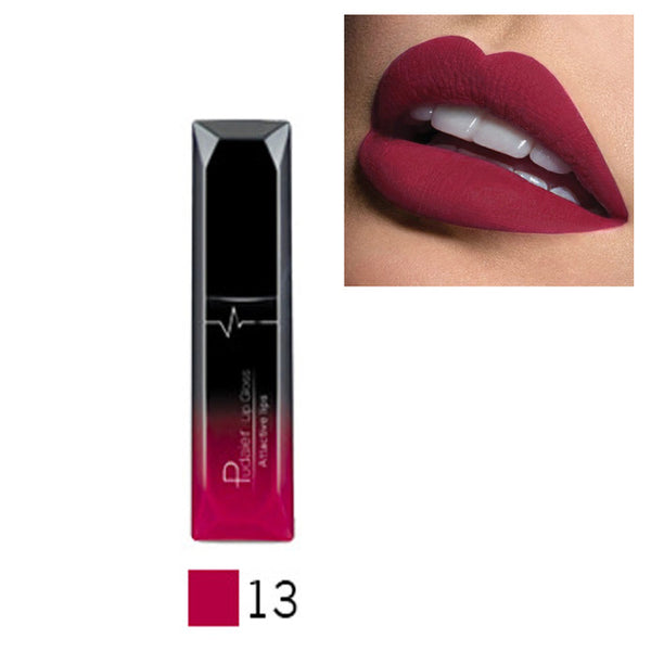 Brand Makeup 2017 Lip Gloss Colors Cosmetics Long Lasting Pigment Metallic Sexy Red Lip Tint Velvet Matte Nude Liquid Lipstick