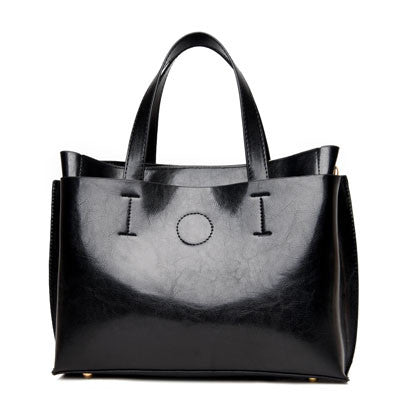 2017 Ladies Hand Bags Famous Brand Bags Logo Handbags Women Fashion Black Leather pochette Shoulder Bag Women Big Bags Purse