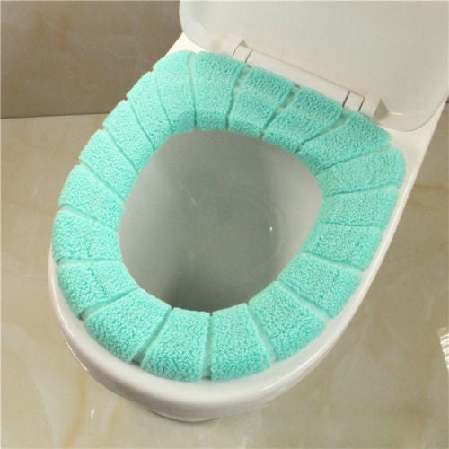 Hot Soft Toilet Seat Cover Cute Lid Top Warmer Washable Bathroom Product