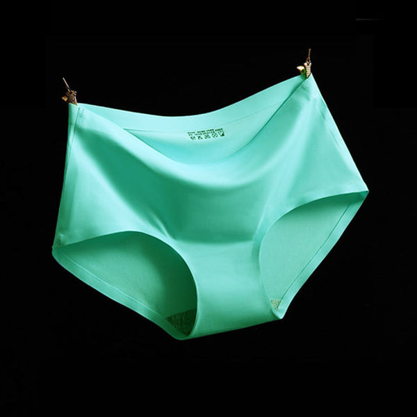 Sexy Summer Style Fashion Women's Panties Ice Silk Cool Refreshing Seamless Underwear Triangle Big Yards Female Briefs H003