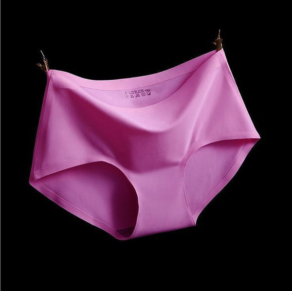 Sexy Summer Style Fashion Women's Panties Ice Silk Cool Refreshing Seamless Underwear Triangle Big Yards Female Briefs H003