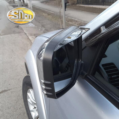 For Mitsubishi Pajero Sport 2011 - 2015,SNCN Car Accessories Rearview Mirror Rain Gear Shield Rear View Mirror Anti Rain Cover