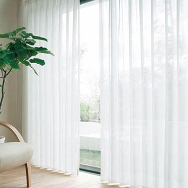 Voile Curtain Transparent Tulle Curtains Window Screening Treatments Living Room Children Bedroom Sheer Curtain Multi-color