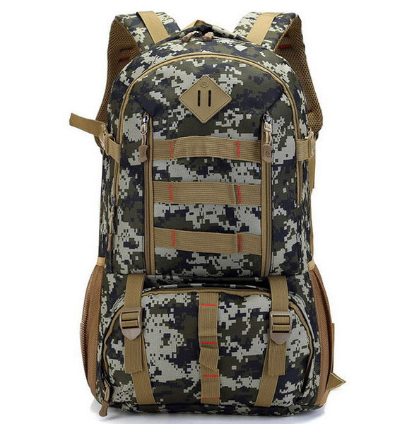 JACALINTERO Waterproof 50L Mens Men Backpack Rucksack Heavy Duty Bag Camouflage Backpacks Travel Bags Knapsack