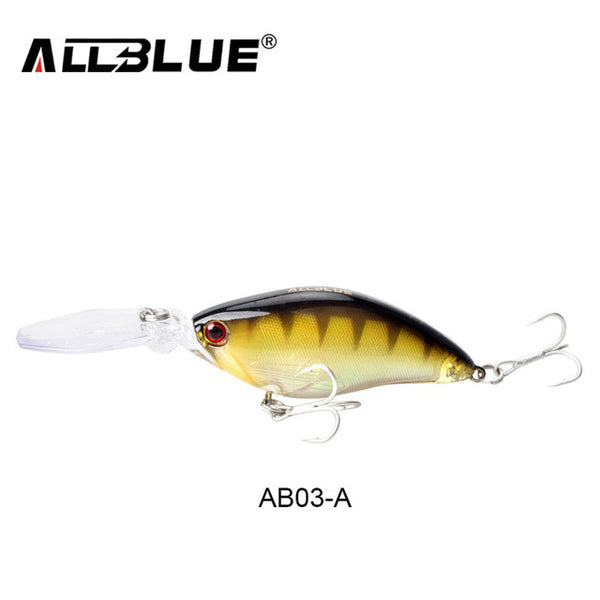 ALLBLUE Floating Deep Diving Crankbait Fishing Lures 17.8g/70mm Lifelike Wobblers With 6# Owner Hooks peche isca artificial