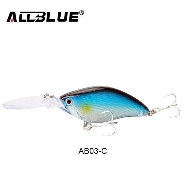 ALLBLUE Floating Deep Diving Crankbait Fishing Lures 17.8g/70mm Lifelike Wobblers With 6# Owner Hooks peche isca artificial