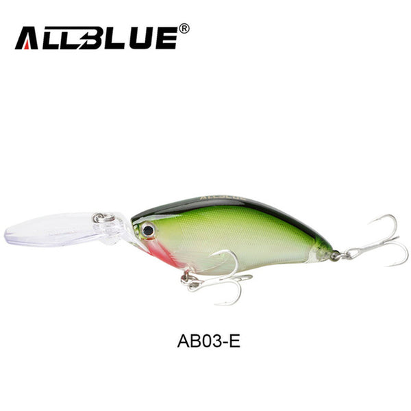 ALLBLUE Floating Deep Diving Crankbait Fishing Lures 17.8g/70mm Lifelike Wobblers With 6# Owner Hooks peche isca artificial