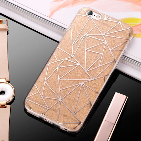 2017 Luxury Case For iPhone 6 Bling Glitter Sandstone Silicone Soft Case For iPhone 6S 7 Plus 5S SE Transparent Clear TPU Cover